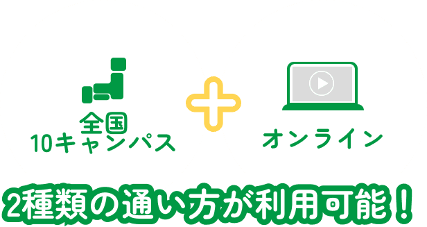 ２種類の通い方が利用可能！