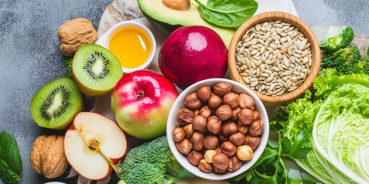 果物や野菜やナッツなど