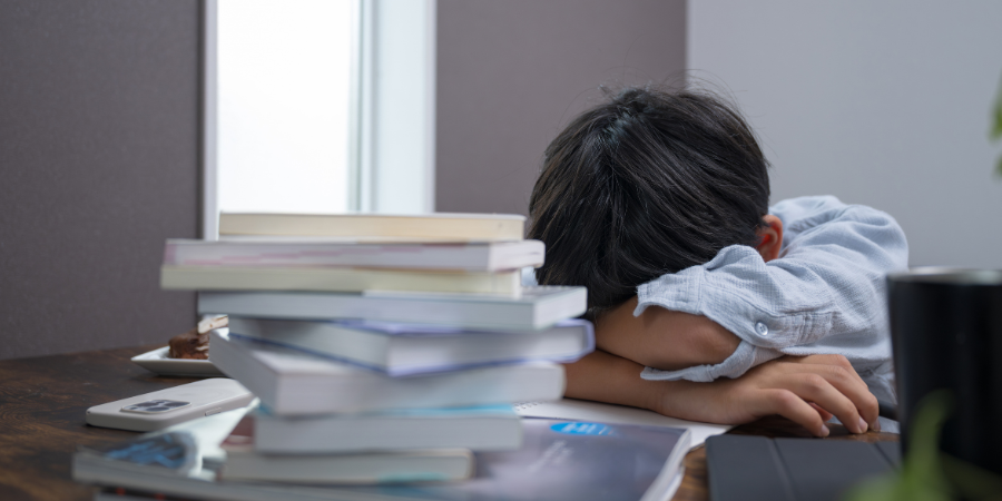勉強で落ち込む人
