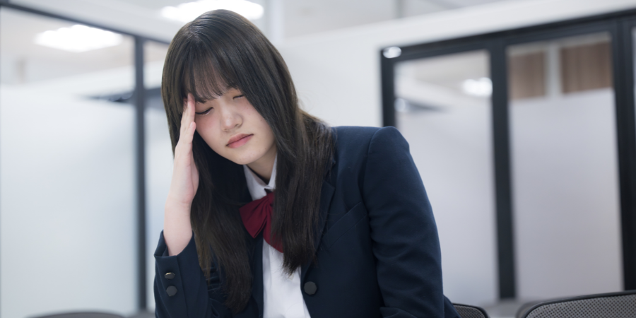 やる気の出ない女子生徒